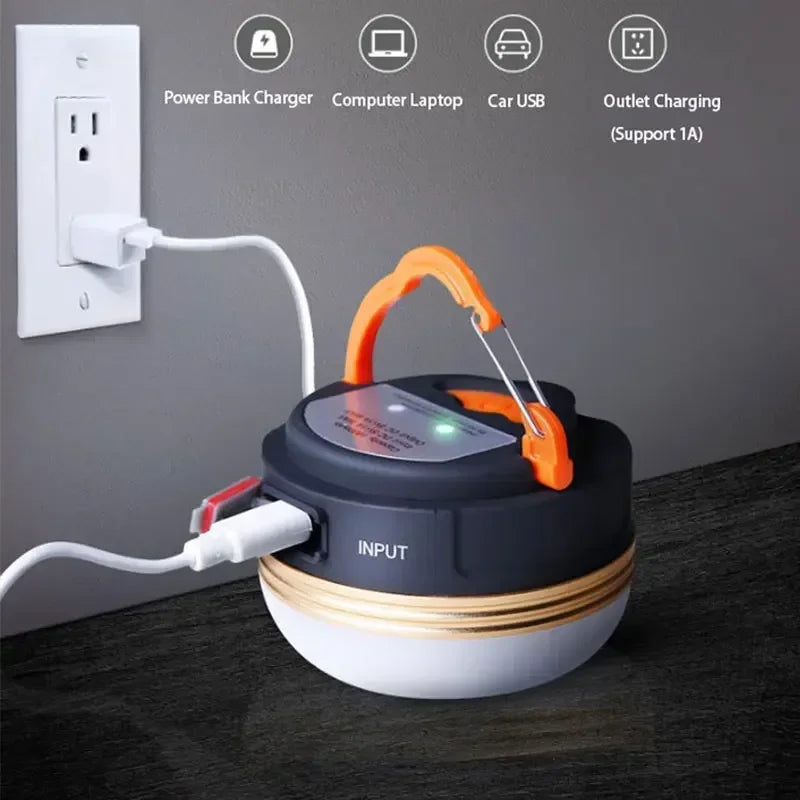 10W LED Camping Lantern | USB Rechargeable 1800mAh Tent Light