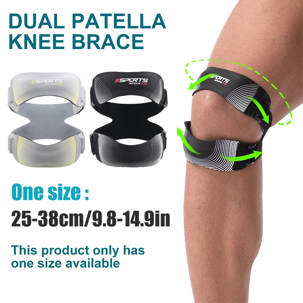 1PCS Patellar Support Strap - Tendon Knee Brace Patella Stabilizer for Pain Relief Adjustable Knee Joint Strap for Running,Sport Peaceful Pleasures Health and Wellness