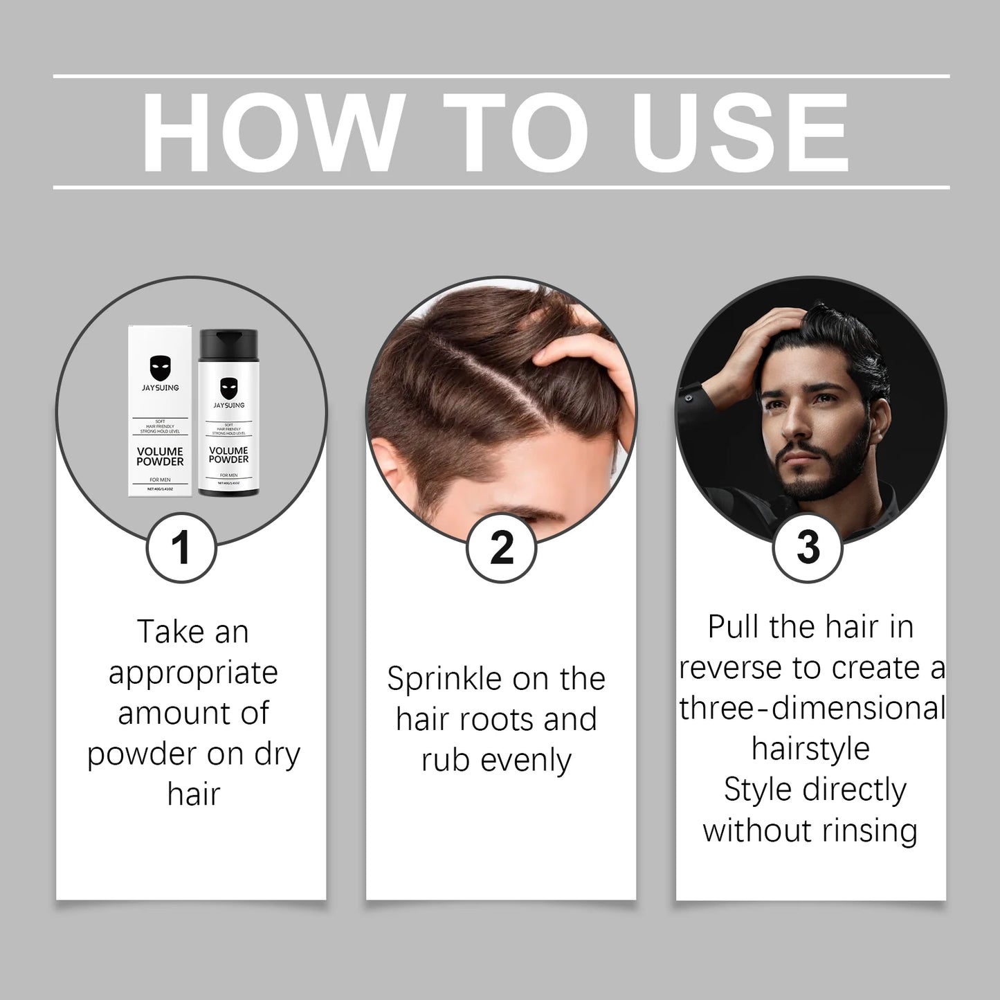 Jaysuing Volumizing Hair Texture Powder – Matte Oil Control