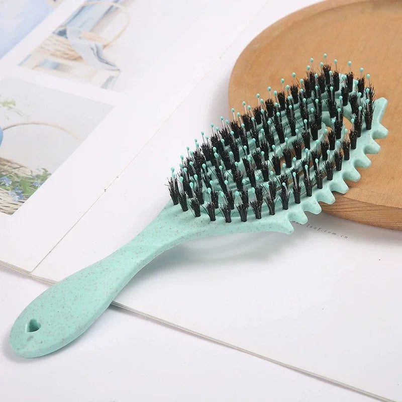 2-Piece Hollowed Hair Comb & Scalp Massage Brush Set for Wigs Hair Comb & Brush Set Peaceful Pleasures Health and Wellness