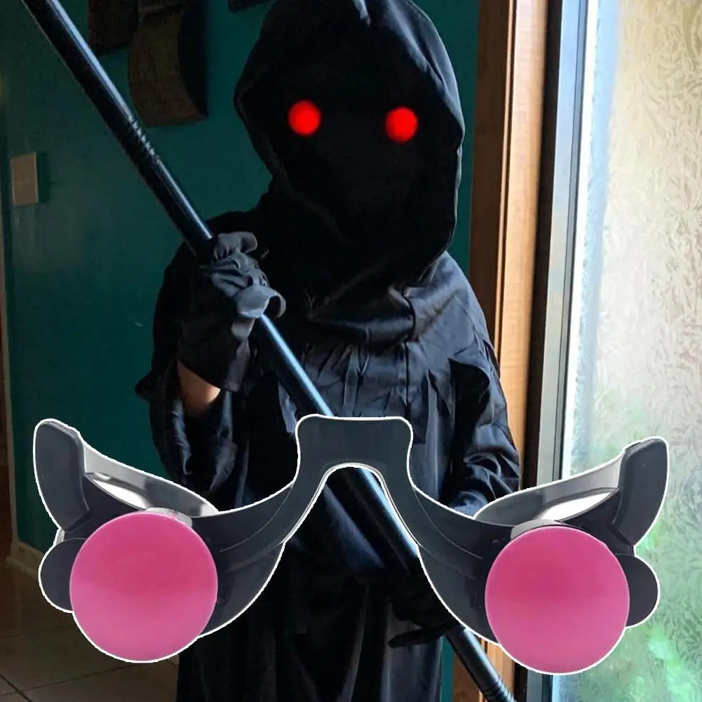 LED Luminous Glasses Funny Red Eye Children's Halloween Clown Cosplay Anime Accessories Party Props Carnival Makeup Glasses Peaceful Pleasures Health and Wellness
