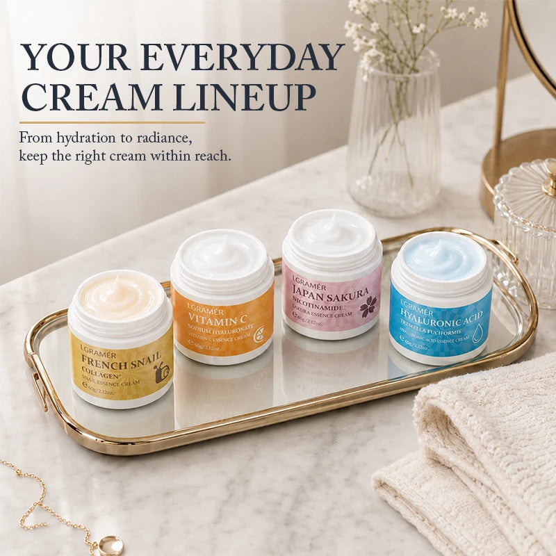 LGRAMER Hyaluronic Acid & Vitamin C Face Cream | Deep Hydration