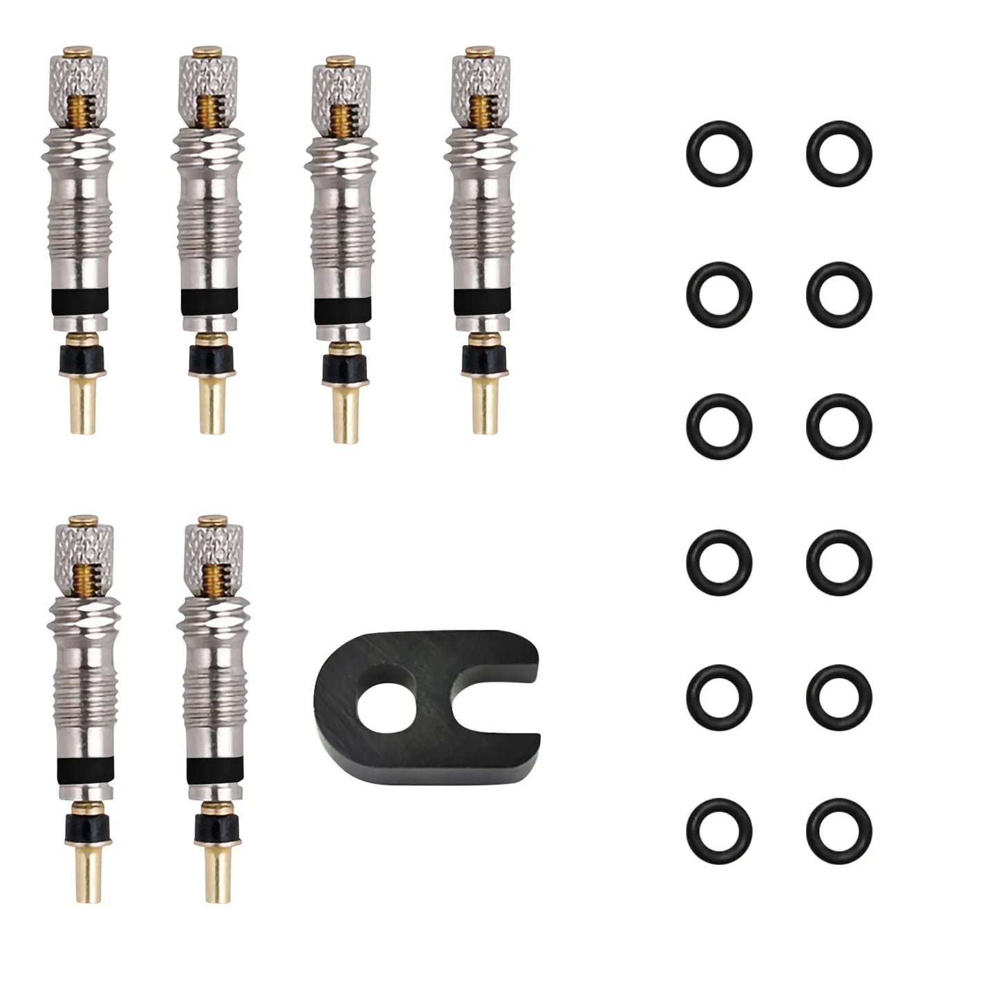 2/6/112pcs Bicycle Valve Core Stem Presta Style Tyre Valve Core For Tubeless Road Bike Mtb Bike Fren For Bicycle Mtb/road Bike Peaceful Pleasures Health and Wellness B