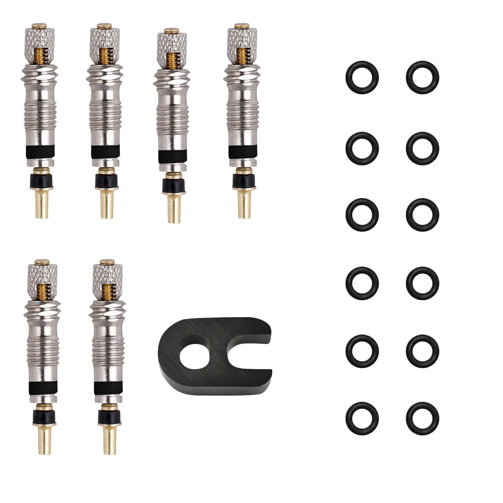 2/6/112pcs Bicycle Valve Core Stem Presta Style Tyre Valve Core For Tubeless Road Bike Mtb Bike Fren For Bicycle Mtb/road Bike Peaceful Pleasures Health and Wellness B