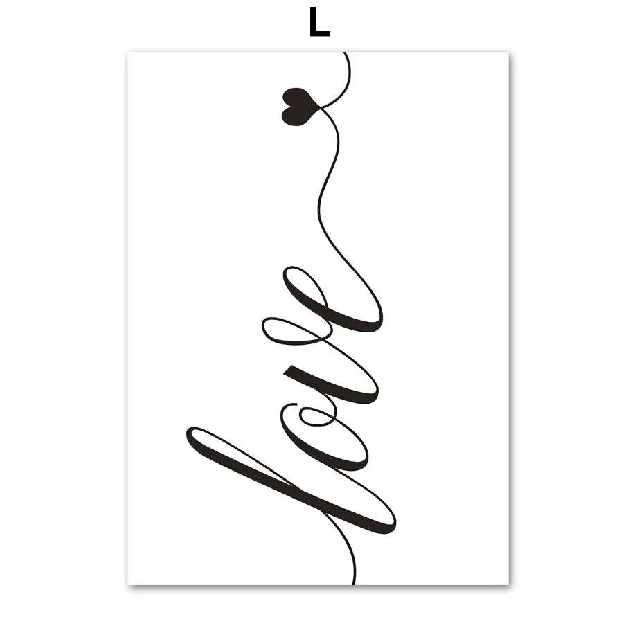 Abstract Woman Face Line Art Canvas Print | Nordic Minimalist
