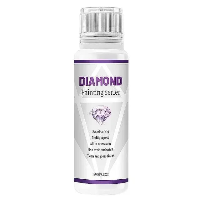 120ML Diamond Painting Sealer 5D Diamond Painting Art Glue Permanent Hold & Shine Effect Sealer Diamond Painting Puzzle Peaceful Pleasures Health and Wellness 120ml