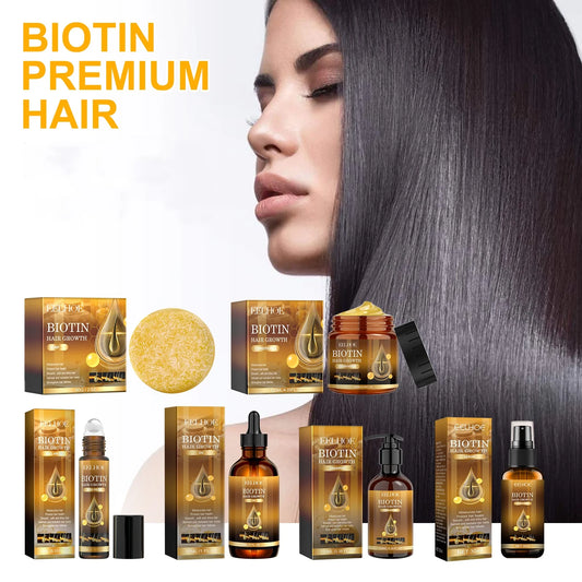 Biotin Hair Growth Products Fast Growing Oil Conditioner Frizz Damaged Repair Hair Thinning Soap Nourish Root Dense Hair Shampoo Peaceful Pleasures Health and Wellness