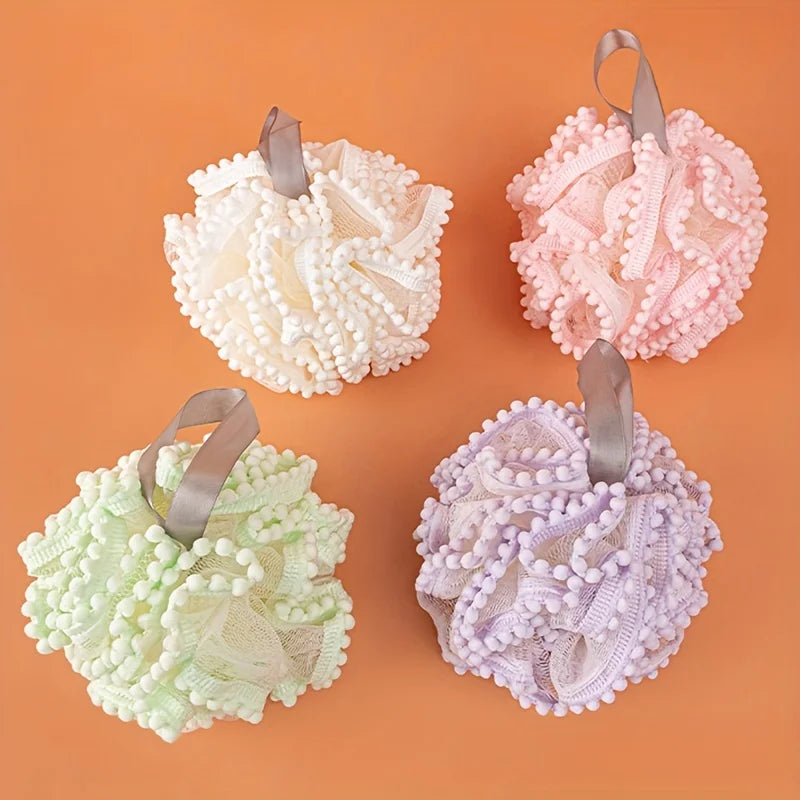 4Pcs Bath Ball, Bath Flower, Bath Products 4 Colors Peaceful Pleasures Health and Wellness