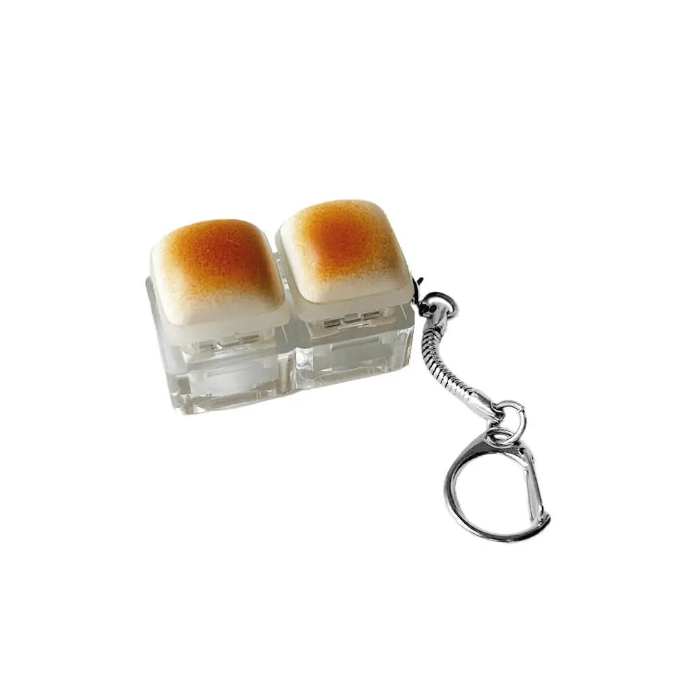 Mini Mechanical Keyboard Clicker Keychain Fidget Toy Fidget Keychain Toy Peaceful Pleasures Health and Wellness B