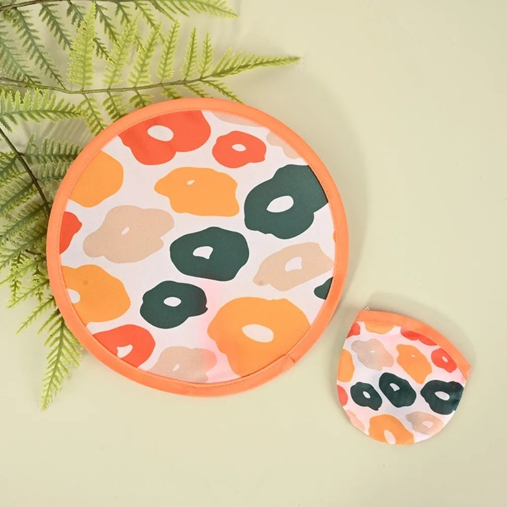 Japanese Style Portable Folding Round Fan – Colorful Mini Handheld