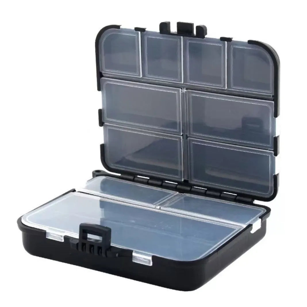 Fishing Accessories Storage Box Double Sided Bait & Hook Box Carp Luya Fishing Gear Organizer Multifunctional Fishing Parts Peaceful Pleasures Health and Wellness black