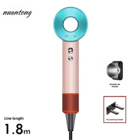 5 in 1 Professional Hair Dryer, with Hot and Cold Air Functionality - Lightweight and Thermostatic Styling Tool for Smooth Hair Peaceful Pleasures Health and Wellness Macaron 100-240V AU plug