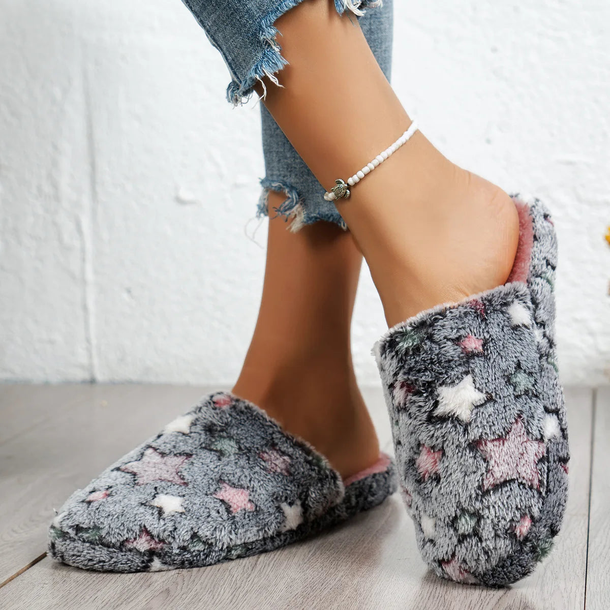 Warm Plush Indoor Slippers | Anti-Slip Soft House Slides
