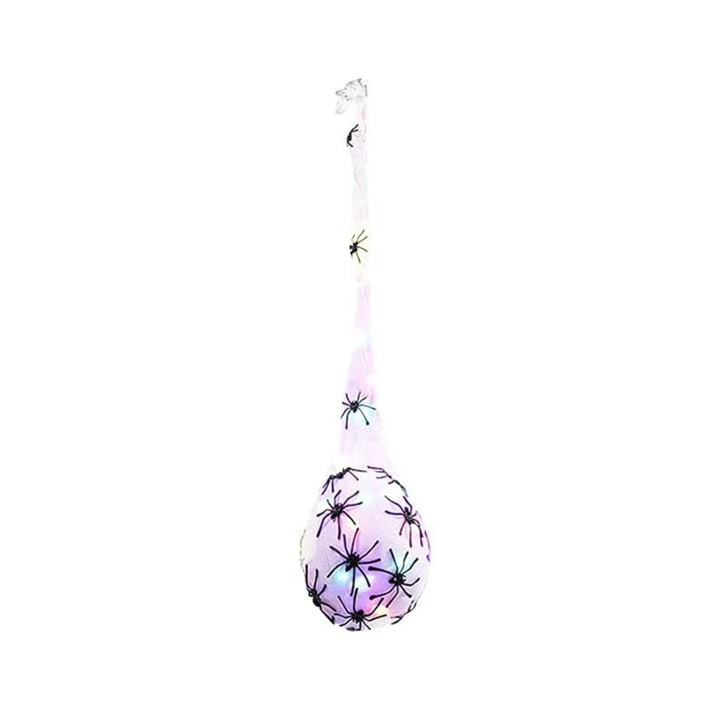 Halloween LED Glowing Spider Egg Bag Hanging Decoration