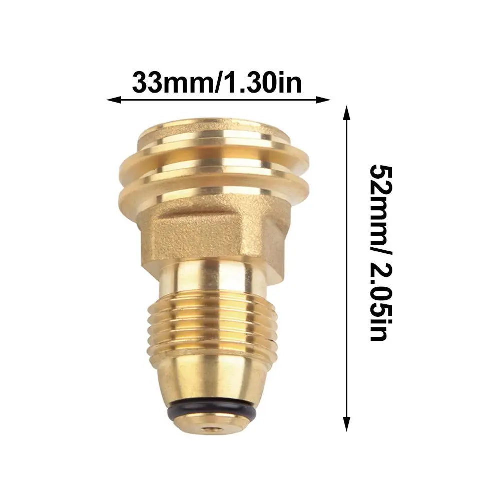 Brass Propane Gas Stove Adapter for Cooking Peaceful Pleasures Health and Wellness