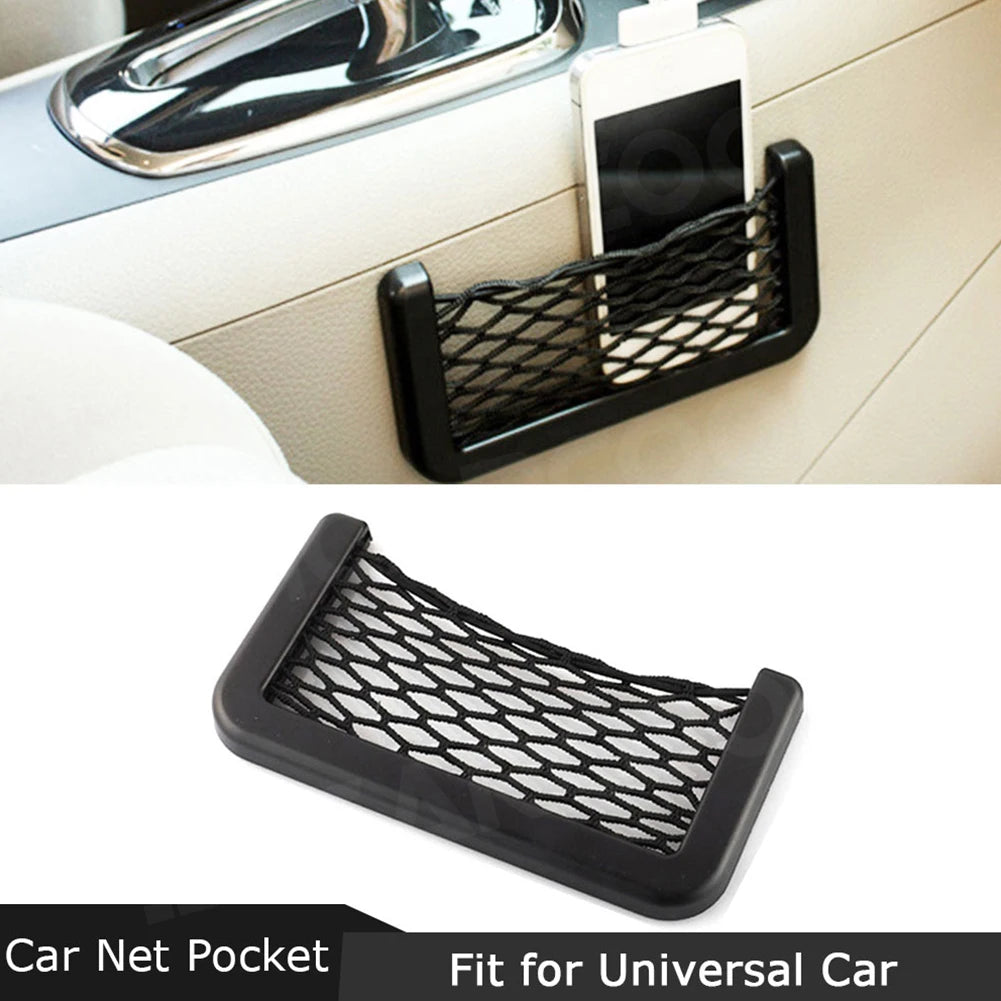 Car Mesh Storage Bag – Universal Net Pocket Phone Holder Organizer Peaceful Pleasures Health and Wellness