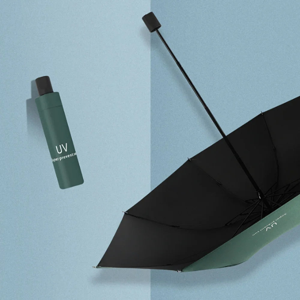 Compact Travel Umbrella – UV Protection & Windproof Folding Mini