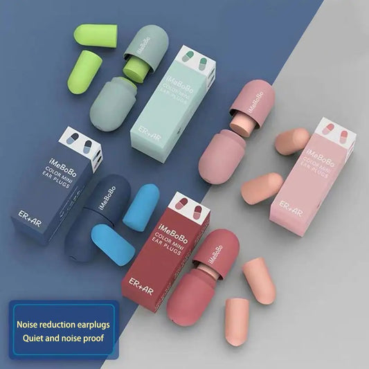Sleeping Capsule Sponge Earplugs – Soundproof Noise Reduction Sponge Earplugs Peaceful Pleasures Health and Wellness