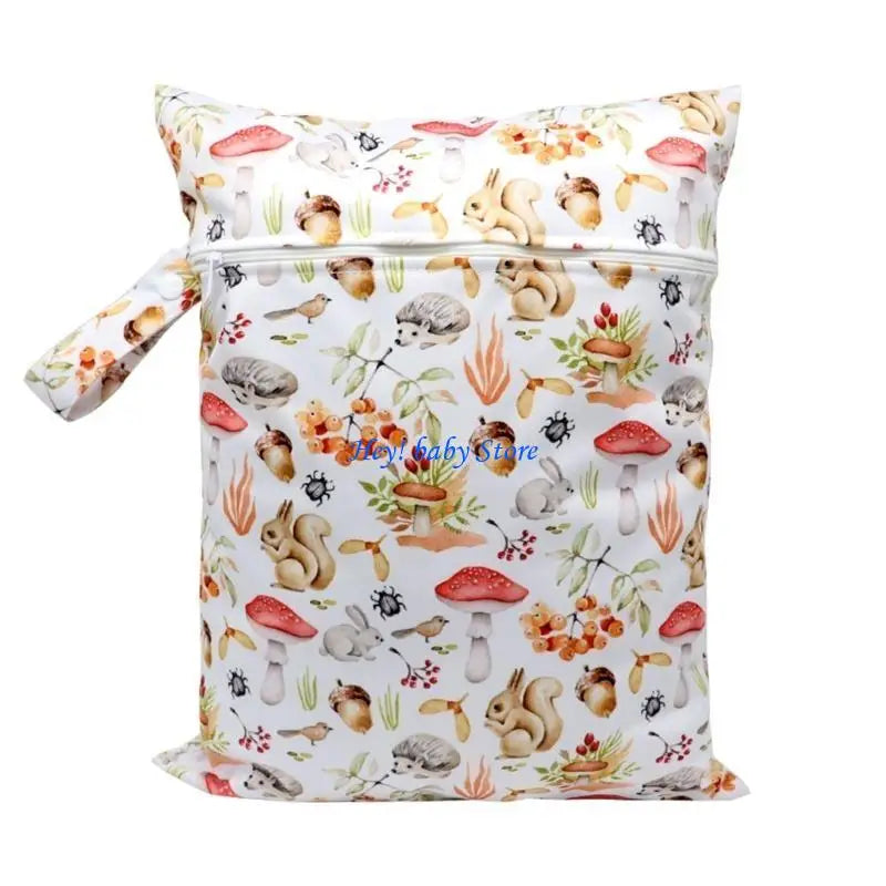 Foldable Baby Diaper Bag | Cartoon Print Stroller Pack
