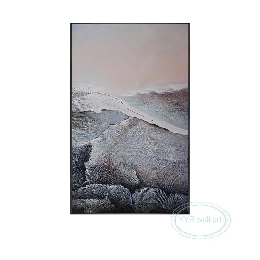 Unique Abstract Acrylic Drawing Wall Art Decoration For Living Room Bedroom Porch 100% Handmade Artwork On Canvas Unframed Image Peaceful Pleasures Health and Wellness No frame 50cmx75cm