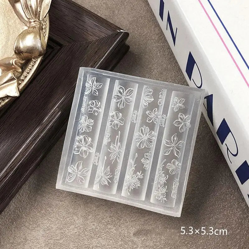 3D Flower Silicone Nail Art Mold – Reusable Petal DIY Template