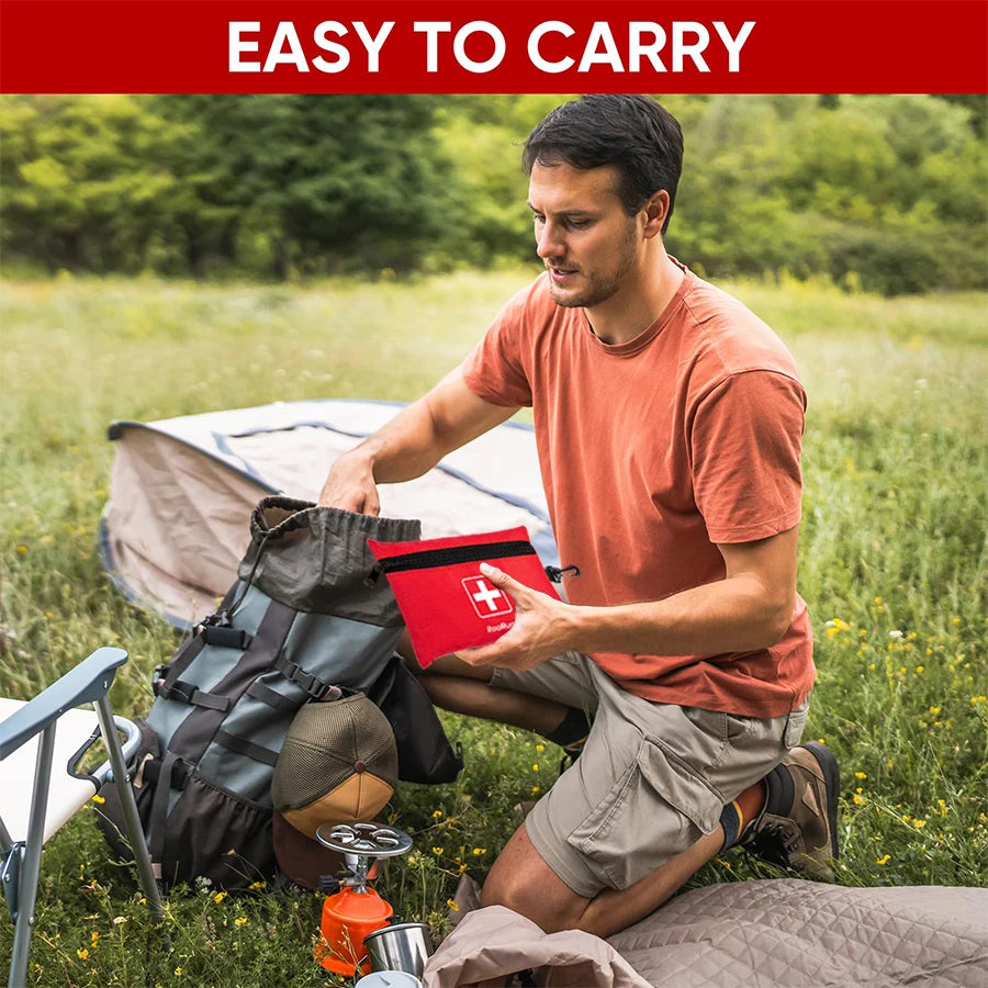 1set First-aid kit Convenient Waterproof Emergency Kit Storage Bag Outdoor Homeschool Supplie Survival kit For Camping Equipment Peaceful Pleasures Health and Wellness