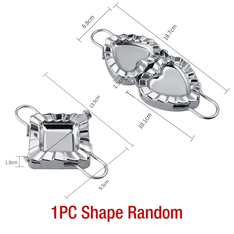 Heart shaped stainless steel dumpling machine set - simple dumpling packaging and dumpling pressing mold Peaceful Pleasures Health and Wellness