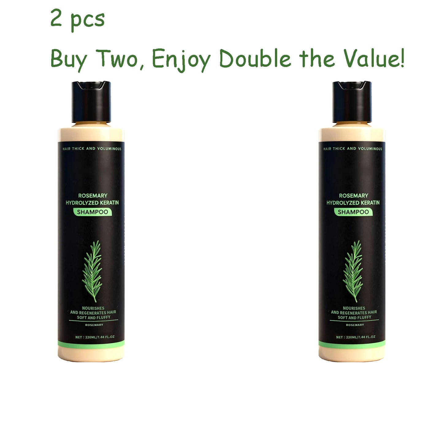 Rosemary Keratin Shampoo 220ml – Smooth, Moisturize & Volumize