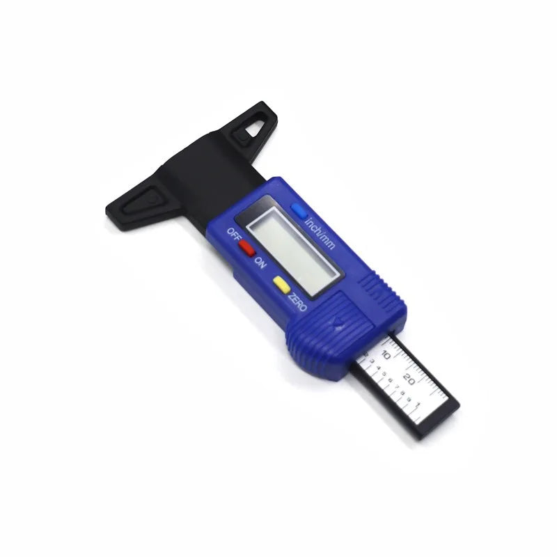 The Electronic Measuring Ruler Indicates That The Precise Range of The Tire Tread Depth Gauge Is 0 - 25 Millimeters Peaceful Pleasures Health and Wellness