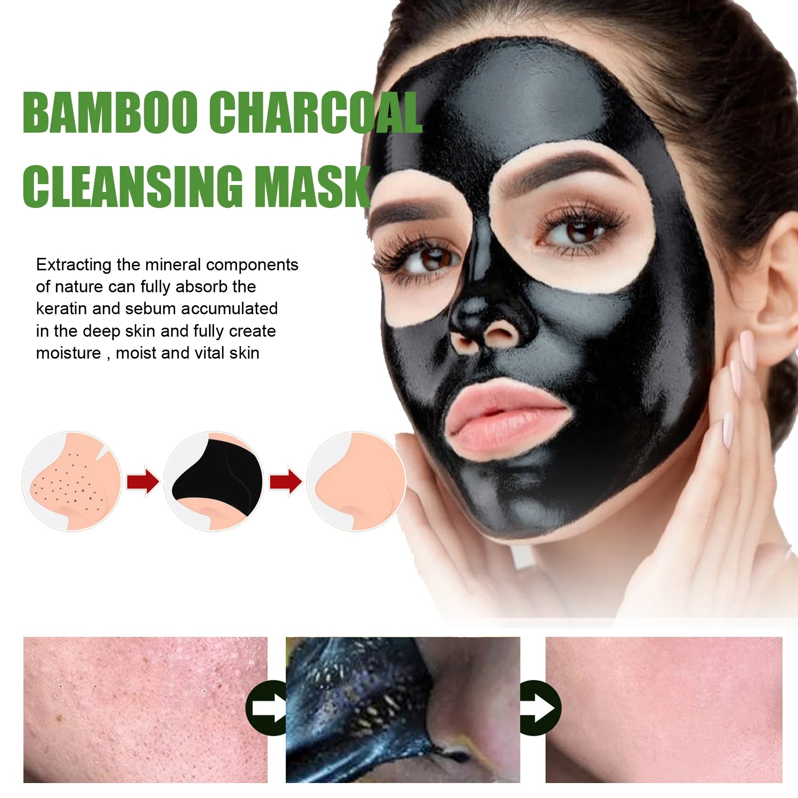 Bamboo Charcoal Blackhead Peel-Off Mask – Deep Pore Cleansing Peaceful Pleasures Health and Wellness