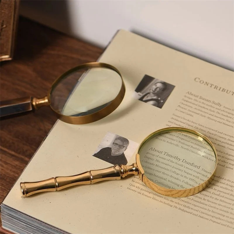 Magnifying Glass for Kids Seniors Handheld Magnifier Magnifying Lens Loupe for Reading Science Nature Exploration Lupa Peaceful Pleasures Health and Wellness