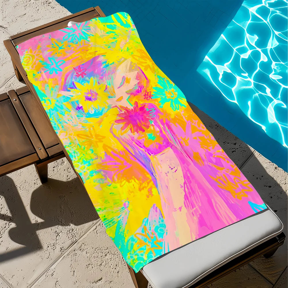 Quick-Dry Beach Towel | Soft & Absorbent – Travel, Gym, Camping Quick-Dry Beach Towel Peaceful Pleasures Health and Wellness z6 STJ40x70CM