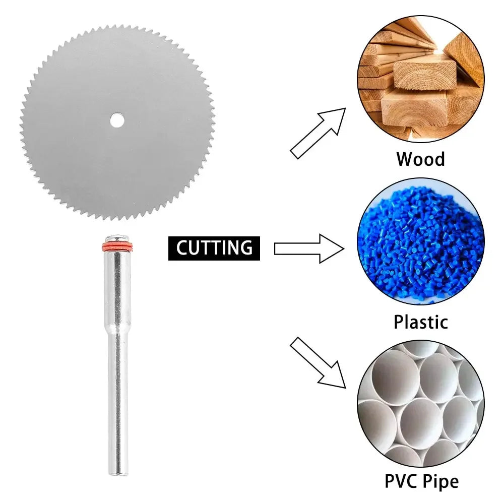 11PCS Mini Circular Saw Blade Set Stainless Steel Cutting Discs Wood Cutting Wheels Compatible with Rotary And Electric Tools Peaceful Pleasures Health and Wellness