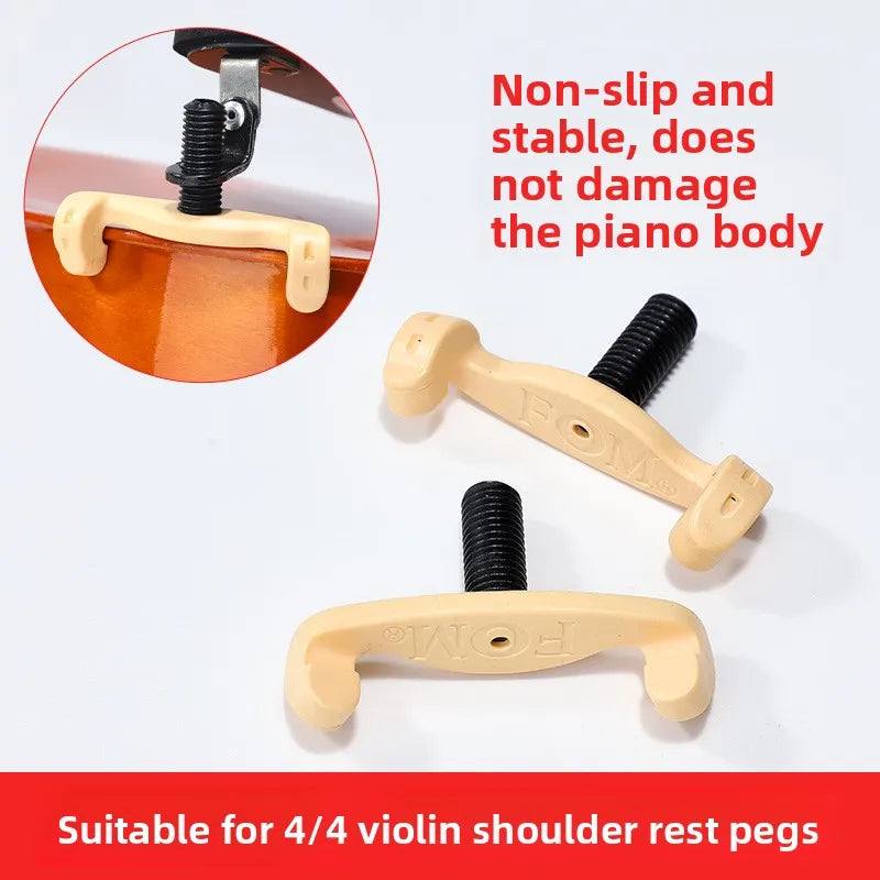 Violin Shoulder Bracket Foot Paw Extended Pad 4 4-3 Universal