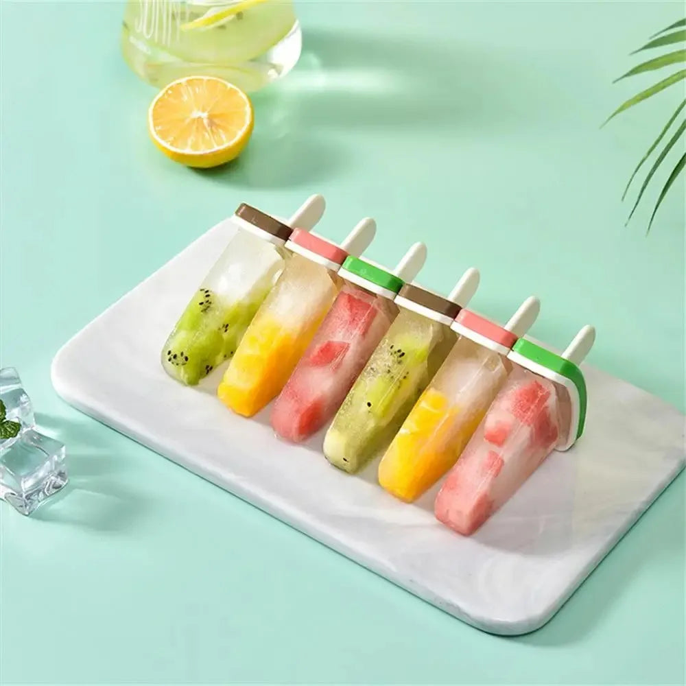 Ice Cream Mold With Cover Watermelon Shape Mold DIY Homemade Ice Popsicle Mould Frozen Juice Milk Kitchen Ice Cream Make Tools Peaceful Pleasures Health and Wellness