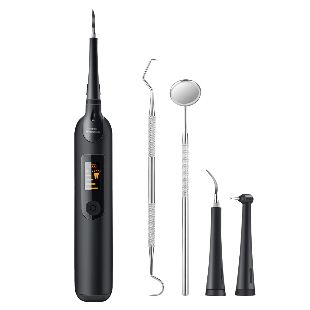 Teeth Tartar Remover Electric Sonic Dental Calculus and Plaque Remover With LED Light Teeth Whitening Kit Dental Tools At Home Peaceful Pleasures Health and Wellness