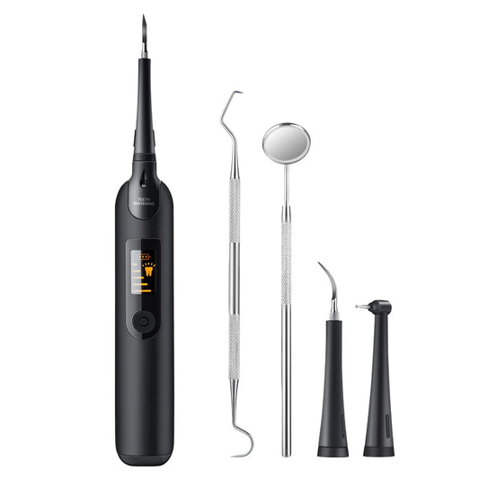 Teeth Tartar Remover Electric Sonic Dental Calculus and Plaque Remover With LED Light Teeth Whitening Kit Dental Tools At Home Peaceful Pleasures Health and Wellness