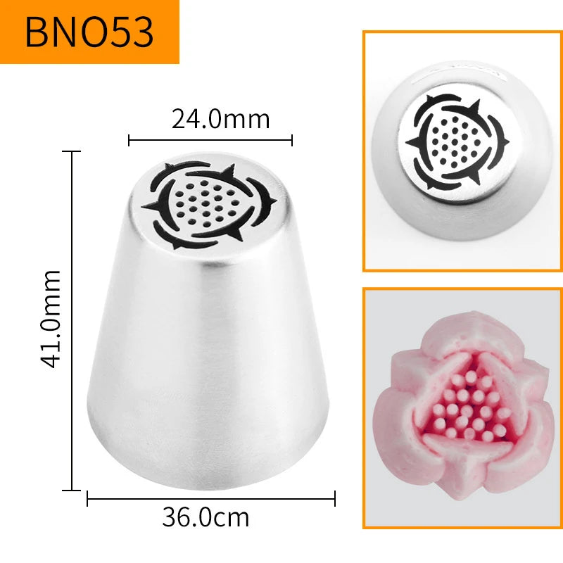 Russian Piping Nozzle Tips – Cake & Cupcake Decorating Set Cake Decorating Tips Peaceful Pleasures Health and Wellness style 4