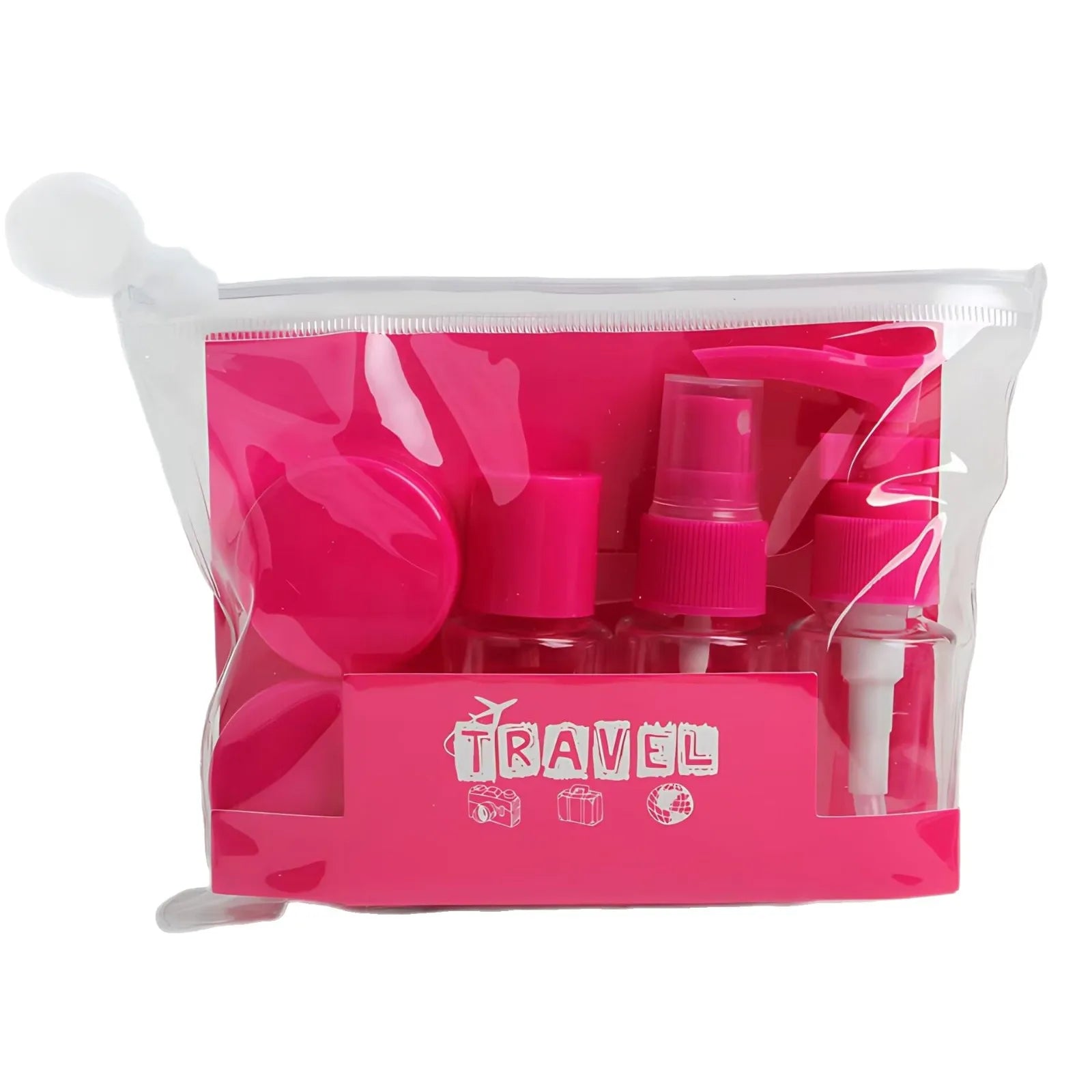6 PCS Travel Bottles Set Leak Proof Press Type Refillable Containers For Cosmetics Lotion Cream Liquid Toiletries Storage Peaceful Pleasures Health and Wellness