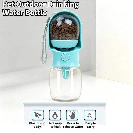 Portable Dog Cat Water Bottle with Storage Food and Water Container for Puppy Pets dogs Feeder Bowl Outdoor Travel Pet supplies Peaceful Pleasures Health and Wellness