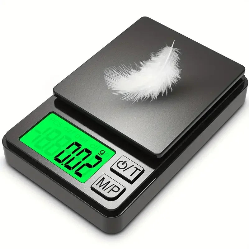 Mini Pocket Scale 1000g 0.01g LCD Digital Scale for Food Jewelry Ounces Grains with Backlit Display Peaceful Pleasures Health and Wellness
