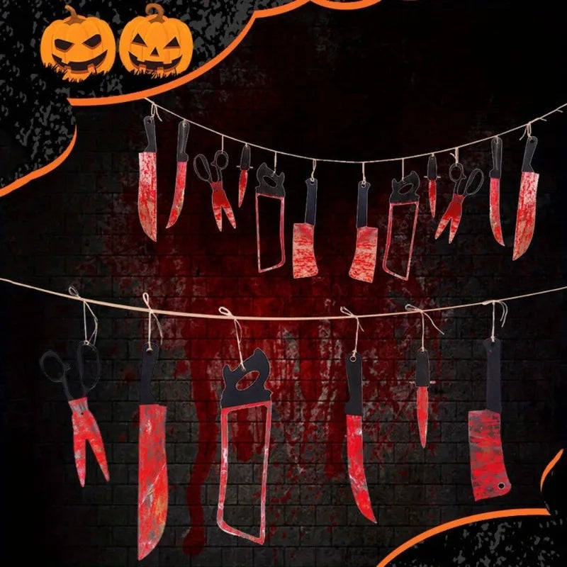 Bloody Halloween Banner Horror Hanging Decoration | 1–4 Set