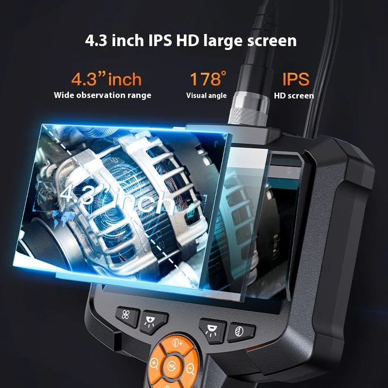 High Definition Handheld Convenient Car Inspection Instrument with Screen, Pipeline Camera, Industrial Endoscope Peaceful Pleasures Health and Wellness