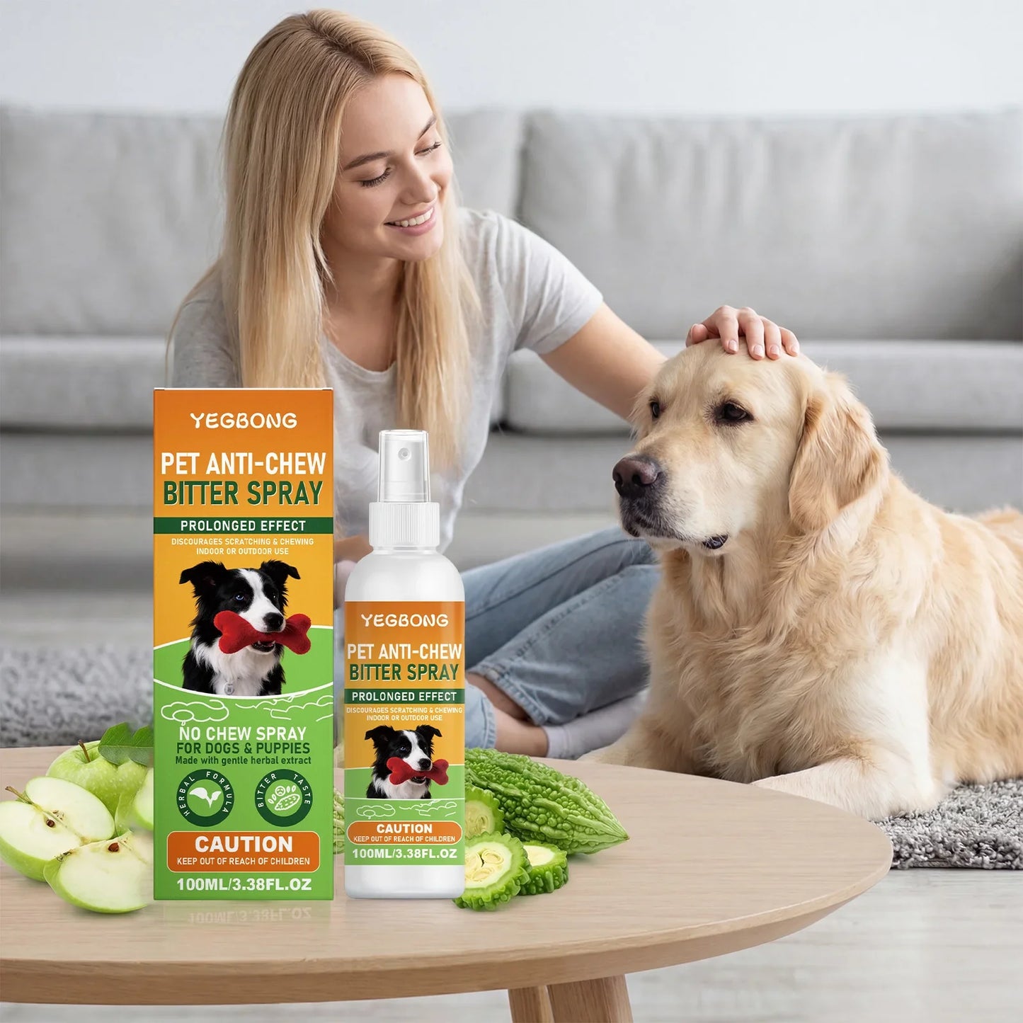 Pet Anti-Chew Bitter Spray – Dog & Cat Training Deterrent