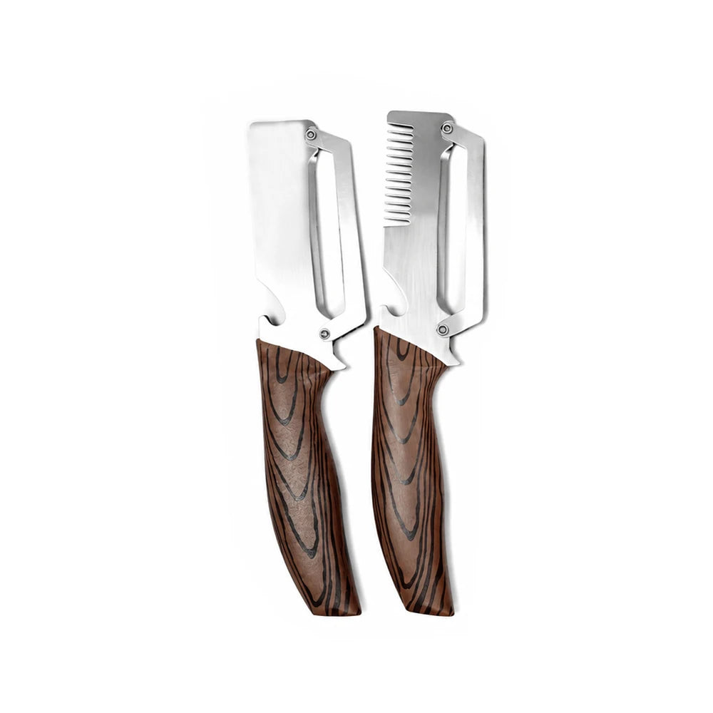 Stainless Steel Fruit & Vegetable Peeler | Wood-Grain Handle