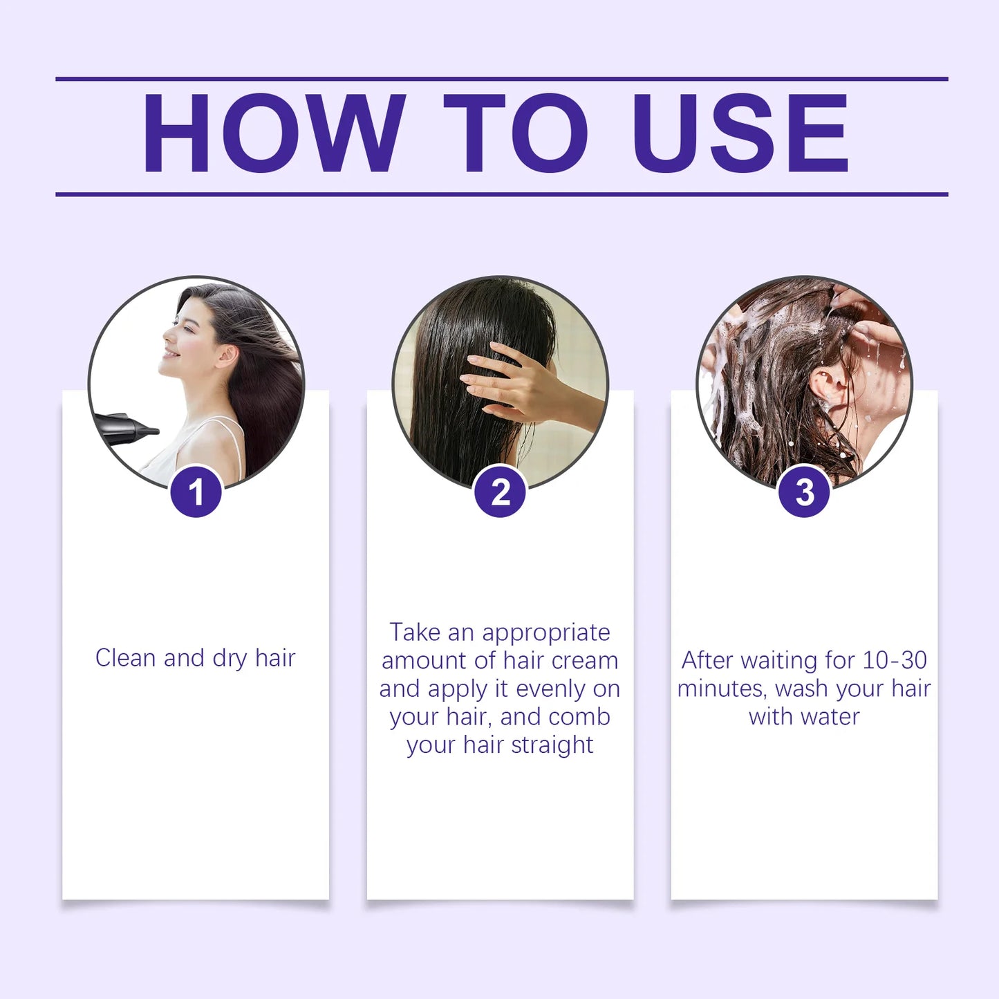 PH-Balancing Hair Protein Straightening & Smoothing Cream 250g