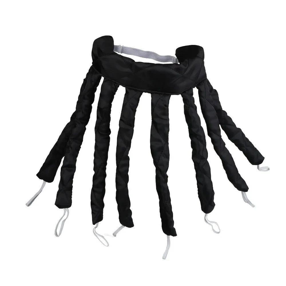 Heatless Curling Rod Headband for Lazy Hair - Silk Ribbon Soft Wave Formers for Sleeping No Heat Curls Peaceful Pleasures Health and Wellness black