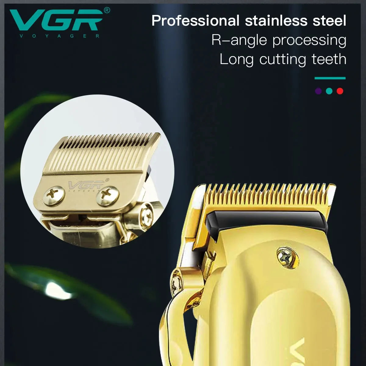 VGR Hair Clipper Hair Trimmer for Men Hair Cutting Machine Beard Trimmer Profesional Cordless Haircut Machine Rechargeable V-278 Peaceful Pleasures Health and Wellness