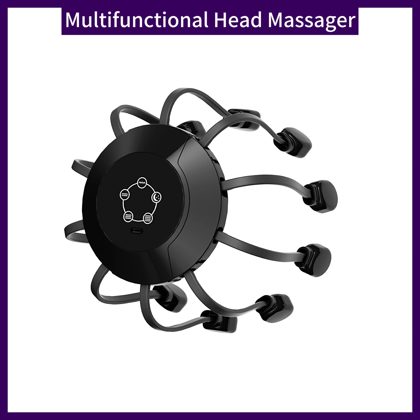 Multifunctional Electric Head Massager 10/14 Claws Vibration Scalp Relaxation Massage Machine Rechargeable for Anxiety Relief Peaceful Pleasures Health and Wellness