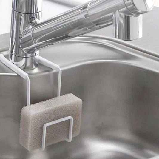 Metal Sink Sponge Holder – Kitchen & Bathroom Faucet Organizer Sink Sponge Holder Peaceful Pleasures Health and Wellness